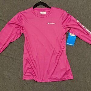 Girls shirt, Columbia, pink, size large